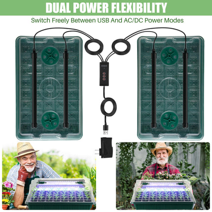 Seedling Tray with Grow Light, Full Spectrum Grow Light for Seedlings – image 7
