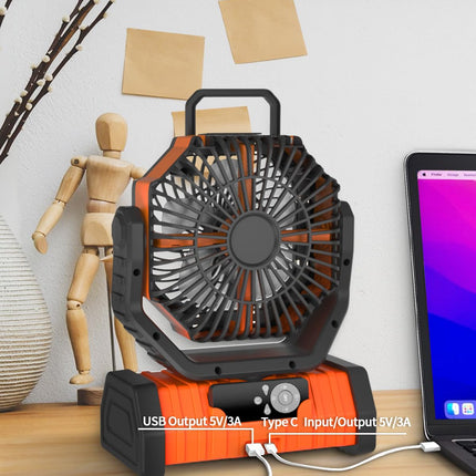 Portable Fan for Camping with LED Lantern and Remote, Outdoor Fan for Tent – image 7