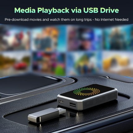 Wireless CarPlay Adapter with Video Apps, CarPlay AI Box with Dual WiFi and USB Playback – image 9