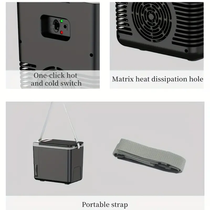 Portable Car Fridge with Food Warmer, Mini Fridge for Car and Home – image 4