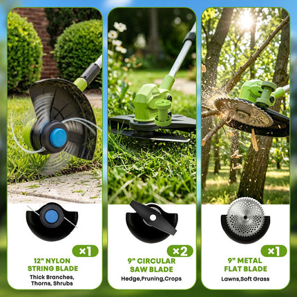 Grass Trimmer Blades for 12 Inch Electric Weed Wacker
