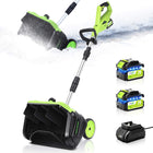 Electric Snow Shovel with 2 Batteries, 16 Inch Cordless Snow Blower for Driveway, Battery Powered Snow Shovel