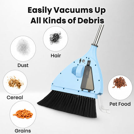 Broom Vacuum, Cordless Vacuum Electric Broom 2 in 1 with 20000 RPM Motor