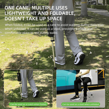 Folding Walking Stick with Seat – image 6