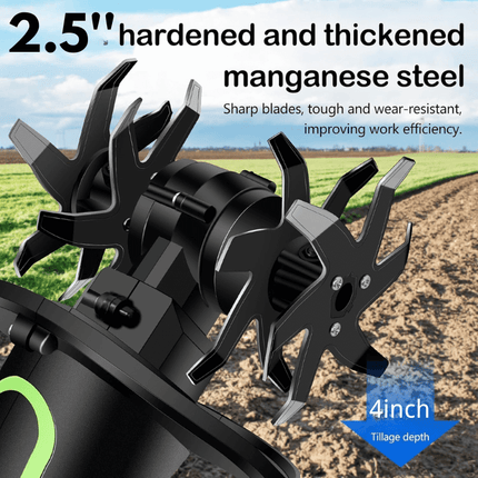Tiller Replacement Blades 4 Pack for 2 in 1 Cordless Tiller
