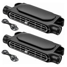 Portable Car Fan 2 Pack with USB Plug In Power, Car Seat Fan with 3 Quiet Speeds, Bladeless Car Cooling Fan for Backseat