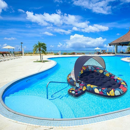 Pool Floats for Adults 3 in 1 with Removable Canopy and Cup Holder, Canopy Pool Float – image 9