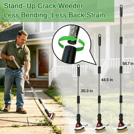 Weed Removal Tool with Adjustable Long Handle, Garden Weeding Tool – image 7