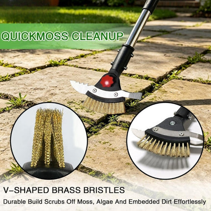 Weed Removal Tool with Adjustable Long Handle, 3 in 1 Crack Weeder Tool with Stainless Steel Blades – image 6