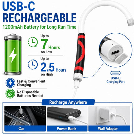 LED Work Light Rechargeable, Long Lasting Runtime – image 8