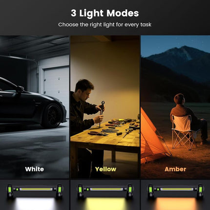 Rechargeable LED Work Light, Magnetic Task Light for Car Repair and Garage – image 7