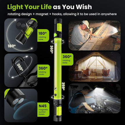 Rechargeable LED Work Light, Portable Emergency Light with Power Bank – image 6