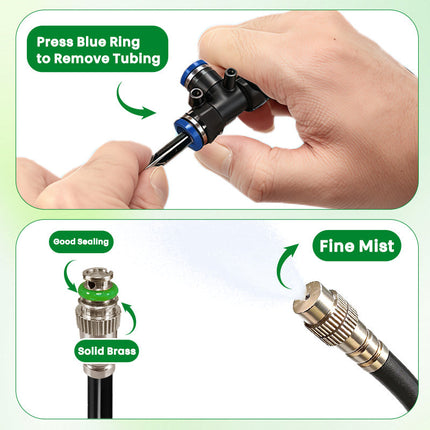 Drip Irrigation System with 360 Flexible Hose, Drip Irrigation Kit for Garden – image 8