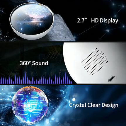 3D Crystal Ball Video Player, Sentimental Gift for Couples