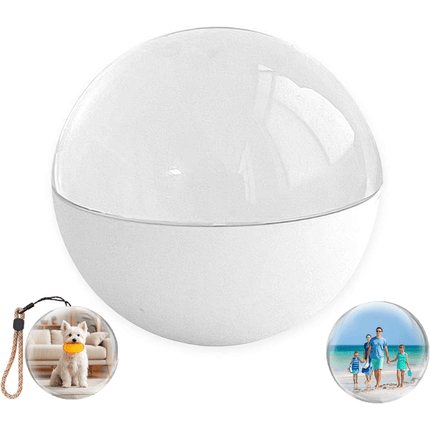 3D Crystal Ball Video Player, Hologram Display Memory Sphere for Photos and Music, Sentimental Gift for Couples
