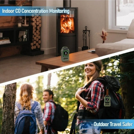 Carbon Monoxide Detector Portable, Gas Monitoring 4 in 1