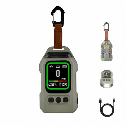 Carbon Monoxide Detector Portable 4 in 1 with CO2 Detector