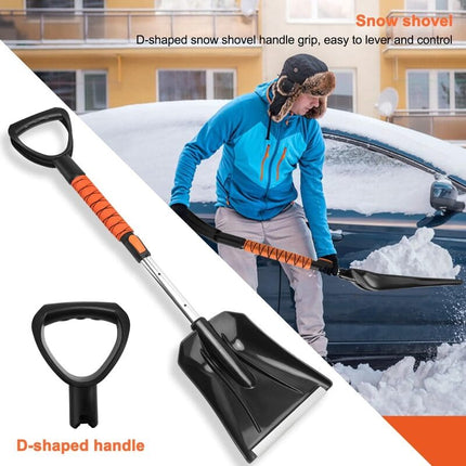 Car Snow Brush with Ice Scraper, Snow Shovel for Car Window and Windshield