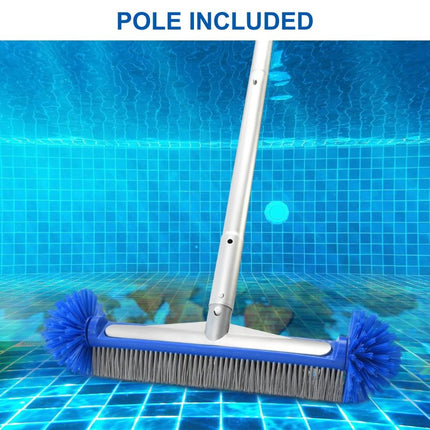 Pool Cleaning Kit, Pool Skimmer Net and Brush with 108 Inch Telescopic Pool Pole