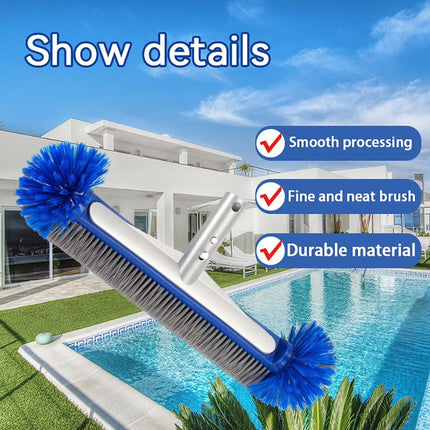 Pool Cleaning Kit, Rotatable Brush for Walls and Steps