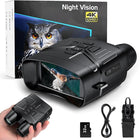 Night Vision Binoculars 4K, Infrared Camera and Night Vision Device with Video, Night Vision Monocular for Hunting