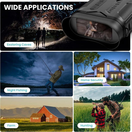 Night Vision Binoculars 4K, Infrared Camera and Night Vision Device with Video