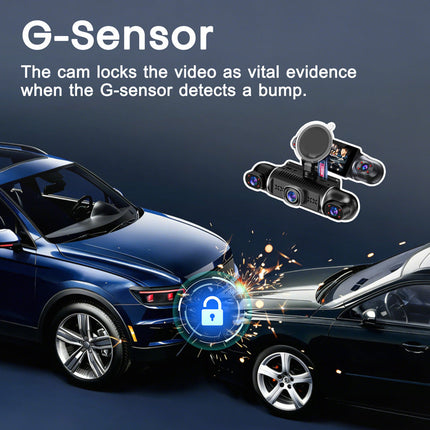 Dash Cam for Car, Front and Rear Dash Cam with Backup Camera
