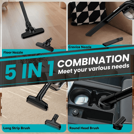 Cordless Vacuum Handheld with 4 Attachments, Cordless Vacuum Cleaner for Pet Hair – image 4