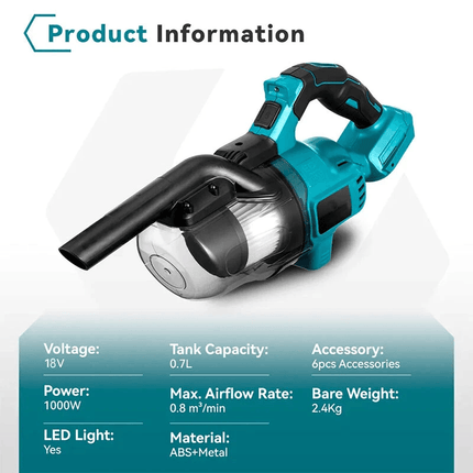 Cordless Vacuum Handheld with 4 Attachments, Battery Powered Car Vacuum – image 8