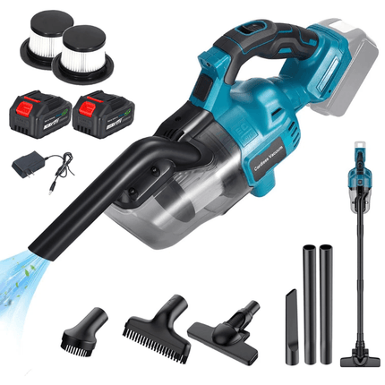 Cordless Vacuum Handheld with 4 Attachments, Cordless Vacuum Cleaner for Pet Hair, Battery Powered Car Vacuum