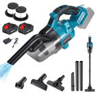 Cordless Vacuum Handheld with 4 Attachments, Cordless Vacuum Cleaner for Pet Hair, Battery Powered Car Vacuum