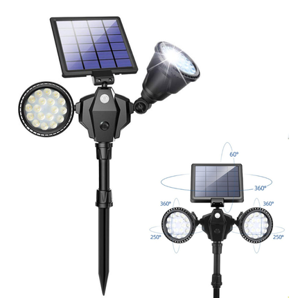 Solar Outdoor Spotlight with Motion Sensor, Exterior Solar Light for Driveway, Outdoor Motion Sensor Light for Yard
