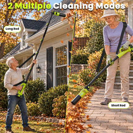 Cordless Leaf Blower with 7.8 ft Pole, Gutter Cleaning Tool from the Ground - image 7