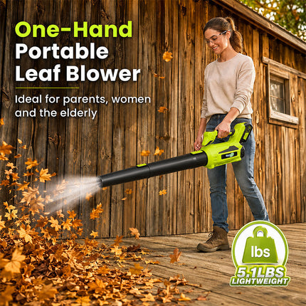 Cordless Leaf Blower 720 CFM with 2 Batteries, Electric Leaf Blower 150 MPH - image 7