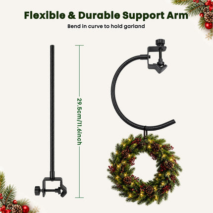 Wreath Hanger for Front Door Christmas Decor, Christmas Light Hanger – image 5