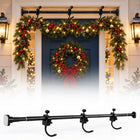Wreath Hanger for Front Door Christmas Decor, Adjustable Garland Hanger and Wreath Hook, Christmas Light Hanger