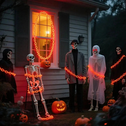 Halloween String Lights Battery Operated, Outdoor Halloween Decorations
