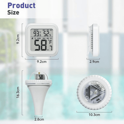 Wireless Pool Thermometer Floating, Digital Hygrometer with Humidity Monitor – image 8