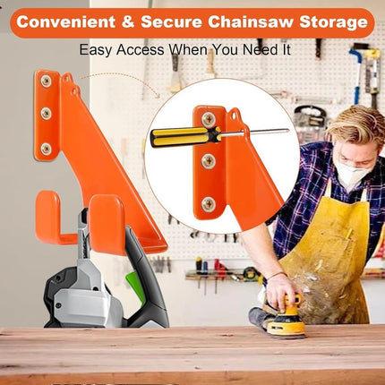 Garden Tool Rack Wall Mount, Chainsaw Holder and Garage Wall Organizer – image 6