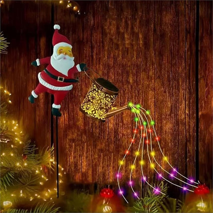 Outdoor Christmas Lights Solar, Santa Outdoor Christmas Decorations for Yard – image 7