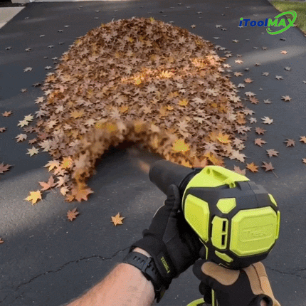 Cordless Leaf Blower Vacuum 2 in 1 with 40000 RPM Motor, 400 CFM Electric Leaf Blower