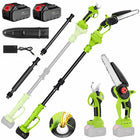 Cordless Pole Saw with 8 ft Pole, Electric Chainsaw, Pruning Shears for Tree Trimming, Tree Trimmer for High Branches