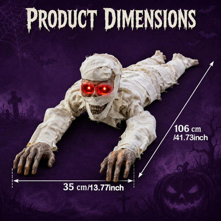 Crawling Mummy Halloween Decoration, 42 Inch Product Size – image 8