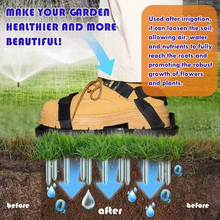 Lawn Aerator Shoes with Spring Base, Lawn Aeration Tool for Yard – image 7