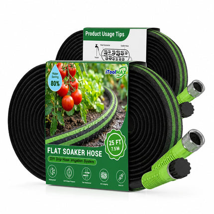 Drip Hose, Flat Soaker Hose 25 ft – image 9