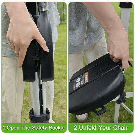 Folding Walking Stick with Seat, 2 in 1 Folding Walking Cane with Seat for Seniors