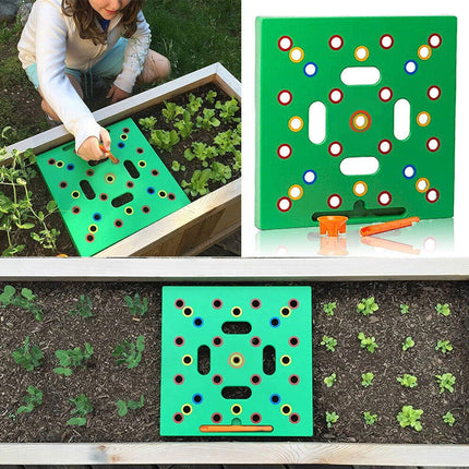 Square Foot Gardening Template, Garden Planting Template with Gardening Gloves – image 5