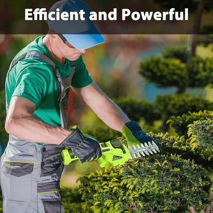 Cordless Hedge Trimmer, Shrub Trimmer with Battery