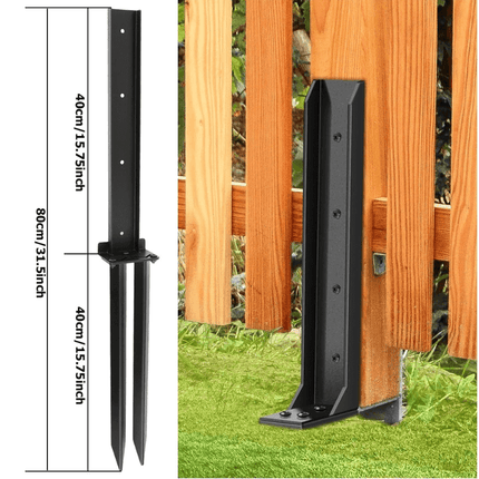 Fence Post Repair Kit Heavy Duty, Fence Stake and Post Brace No Digging – image 5