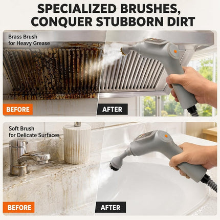 Handheld Steam Cleaner Portable 248°F, Stubborn Dirt Removal